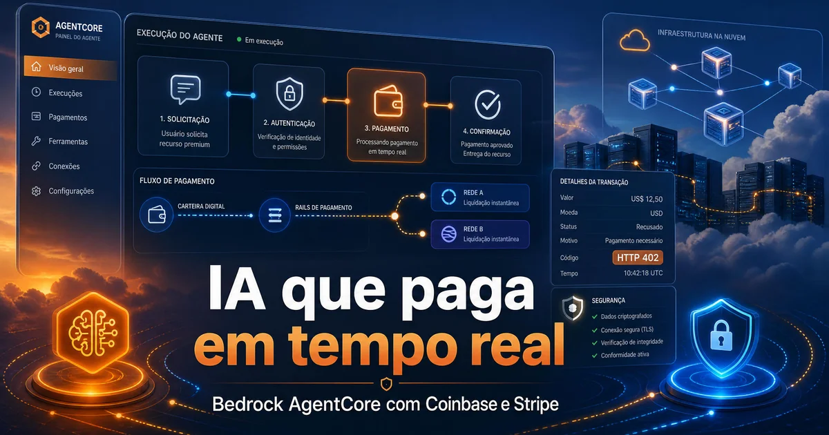Amazon Bedrock AgentCore agora deixa agentes fazerem pagamentos