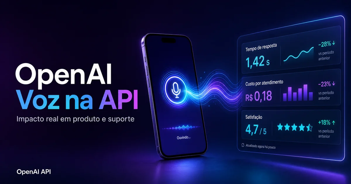 OpenAI melhorou voz na API: o que isso muda no dia a dia de produto e suporte